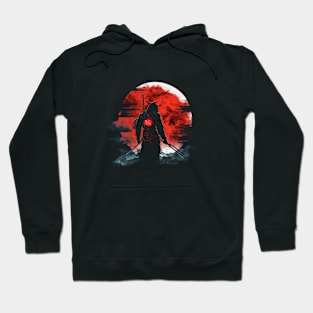 samurai at night Hoodie